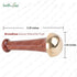 HealthAndYoga BronzEase Kansa Foot Massager - Kansa Wand Ayurveda Benefits of Bronze - Massage Wand to Restore Luster