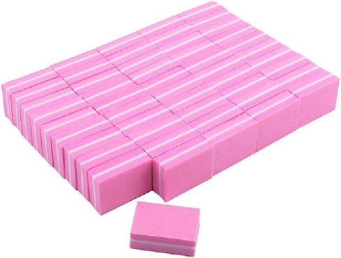 YIMART 20 Pcs Double-sided Mini Nail Buffer Block, Colorful Sponge Nail Polish Strips for Manicure