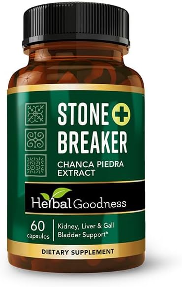 Herbal Goodness Chanca Piedra - Kidney Stones Dissolver, Gallstone Breaker, 60ct Capsules - 1 Bottle