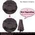 Large Round Satin Bonnet Sleep Cap for Women - Double-Layer Silky Hair Bonnet with Tie Band for Braids/Curly/Long Hair