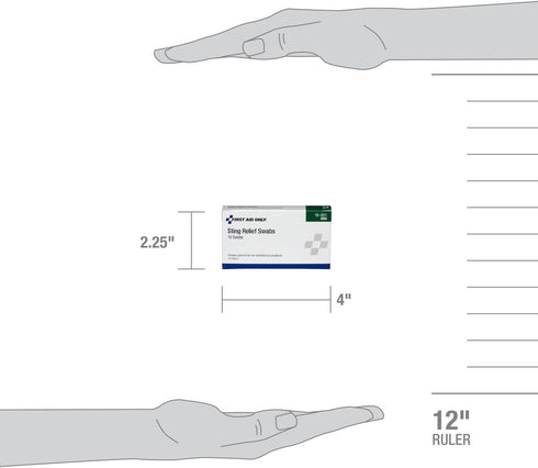 First Aid Only Sting Relief Swabs, 10 Count