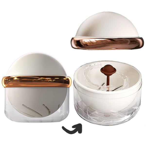 AARAINBOW Retainer Cleaner Case, Clear Denture Case with Strainer Basket, Travel Mouth Guard Cleaning Holder