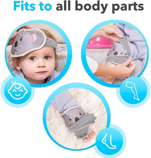 Halos Kids Ice Packs for Boo Boos, Reusable Ice Pack for Kids & Toddler Injuries, Bumps, Fevers with Free Story Book