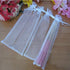 50PCS Drawstring Organza Folding Hand Fan Pouch Party Wedding Favor Bags (White)
