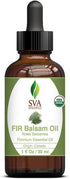 SVA Organics Fir Balsam Essential Oil 1oz (30ml) - Premium Oil with Dropper for Skincare and Aromatherapy