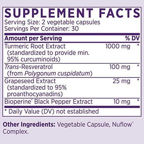 NAOMI Turmeric Curcumin 1000mg, 95% Curcuminoids, BioPerine for Joint Support, High Absorption