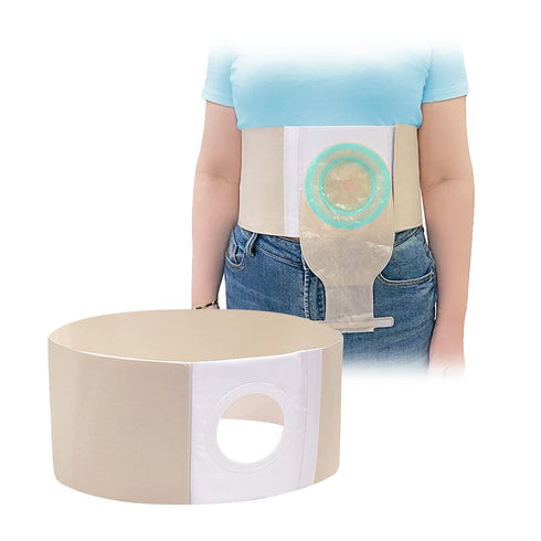 Mybow Ostomy Belt Hernia Wrap for Men Women, Stoma Protector, Colostomy Support Belt, XL 40-43