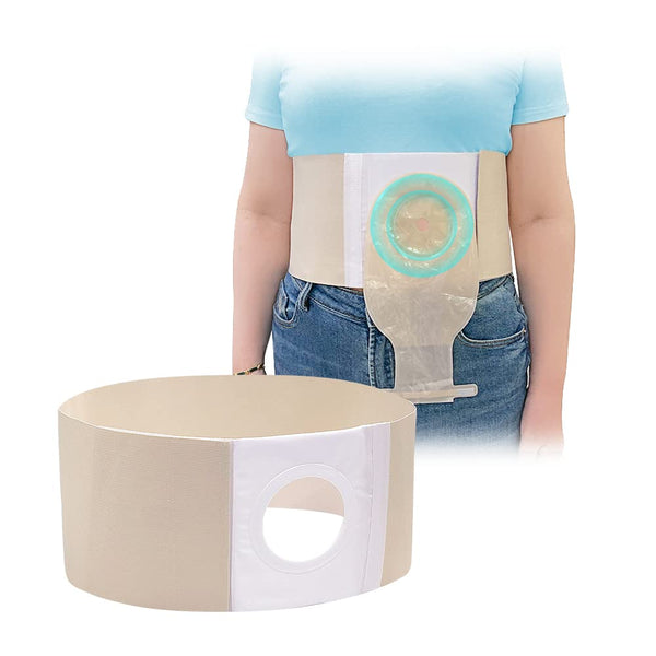Mybow Ostomy Belt Hernia Wrap for Men Women, Stoma Protector, Colostomy Support Belt, XL 40-43
