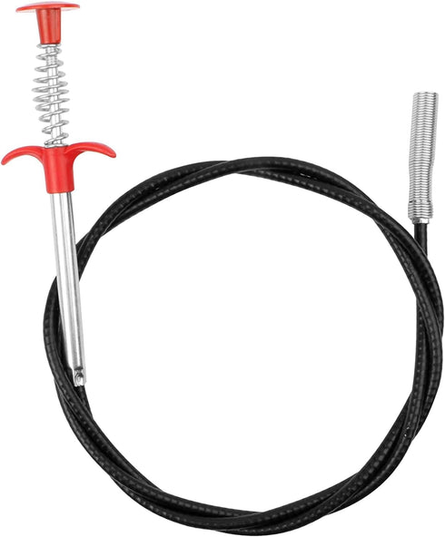 62" Drain Clog Remover Tool, Flexible Grabber Claw Reacher Tool with 4 Claws for Home Kitchen Sink and Toilet