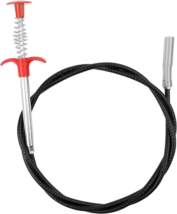 62" Drain Clog Remover Tool, Flexible Grabber Claw Reacher Tool with 4 Claws for Home Kitchen Sink and Toilet