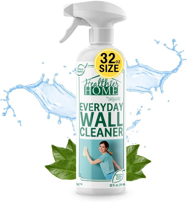 CHOMP! 32 Oz Painted Wall Cleaner Spray - 4-in-1 Multipurpose for Healthier Home, Ceiling, Baseboard, Dirt, Dust, Odor,