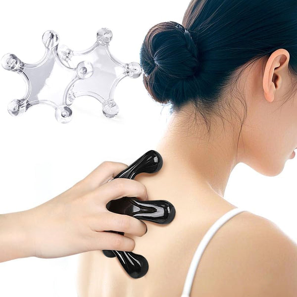 Xemz Trigger Point Massage Tools, 2 Pcs 5 Point Deep Tissue Manual Massager