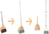 Mini Broom with Dustpan for Kids - Little Housekeeping Helper Set (Light Orange)