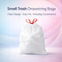 Rayverion 4 40 Count Gallon Drawstring Trash Bags, White Lavender Fields Scent, Small Garbage Bags with Easy Tie