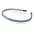 Fashion Super Shiny Women Two Rows Champagne Crystal Beads Headband, Rhinestone Beaded Hair Accessories