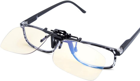 EYEGUARD Blue Light Filter Clip-on Glasses for Computer Gamer, Anti-glare Radiation Protection Eyewear
