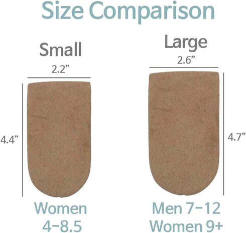 Adjustable Leg Length Discrepancy Heel Lifts Inserts Insoles - Pack of 2 (5 Layer Brown, Large)