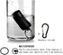 Aluminum Pill Box Keychain with Carabiner, Waterproof Metal Container for Travel, Camping (Black, Red, Silver)