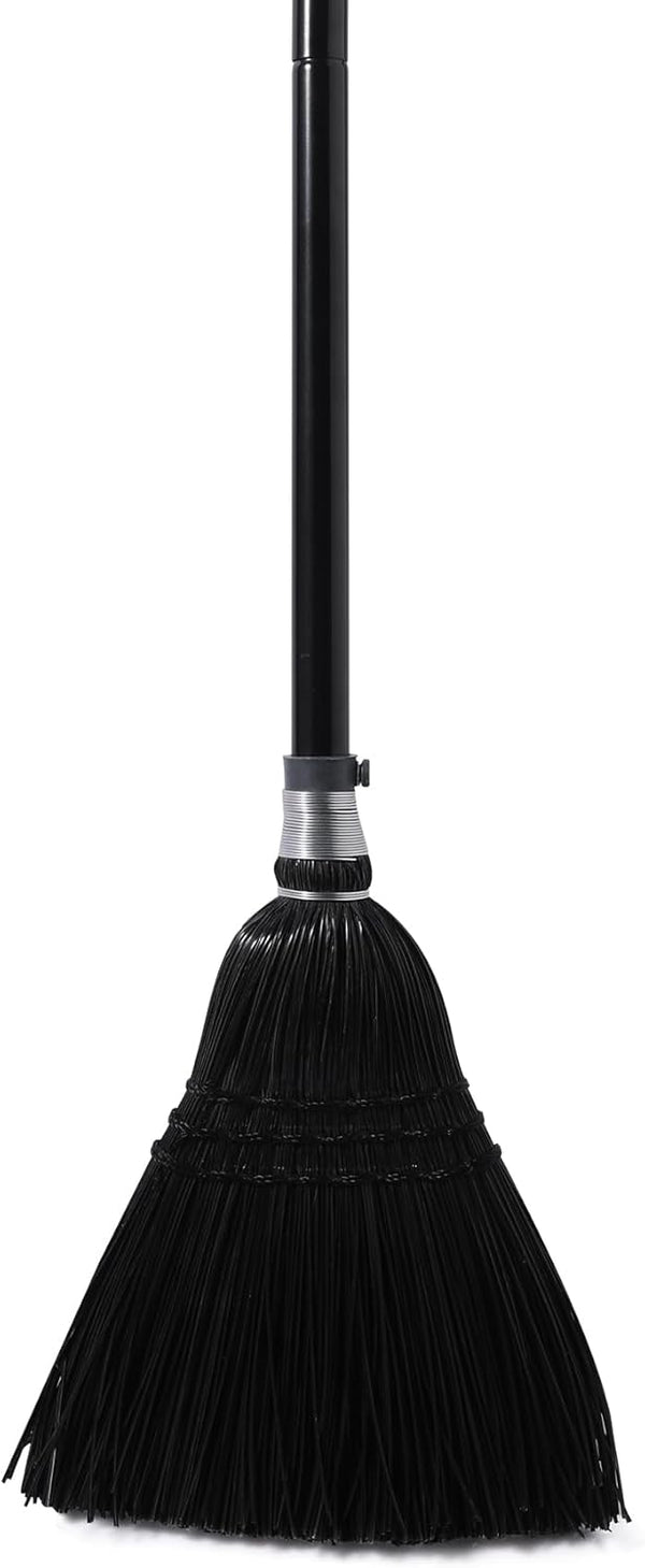 Yocada Heavy-Duty Broom, Commercial Indoor Outdoor Broom 55.5 inch Tall for Courtyard Garage Lobby Home Office