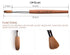 Kolinsky Sable Acrylic Nail Art Brush, Professional Red Wooden Nail Brush (12#) for Nail Design