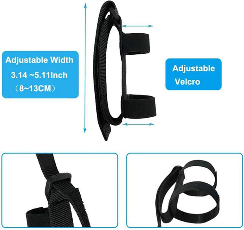 Universal Cuff Adaptive Utensils Holder for Elderly Adults, Eating Assistance, Spoon Fork Gripping Strap for Disabled
