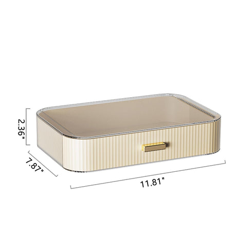 MIUOPUR Stackable Makeup Organizer Drawers, Ideal for Bathroom Vanity, Desk and Dresser Countertops