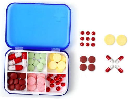 Portable Medicine Storage Case - Drawer Style Pill Organizer for Travel