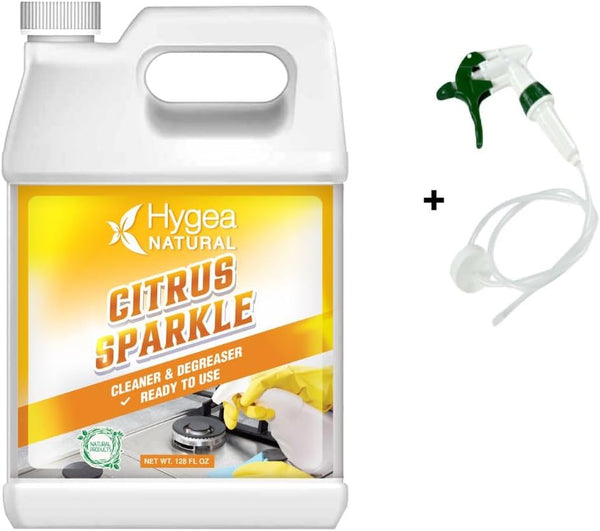 Citrus Sparkle Non-toxic Citrus Orange Degreaser, Heavy Duty All-Purpose Cleaner with Natural D-limonene, Gallon