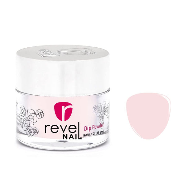 Revel Nail Dip Powder - Light Pink Nail Powder for DIY, Professional Dipping Powder & Nail Art Supplies, 1 Oz