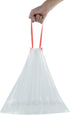 4 Gallon Clear Drawstring Garbage Bags, Small Trash Bags