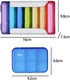 SHUNCHG 7 Set 6 7 42 Piece Pill Organizer Times a Day, Weekly Pill Case, Pill Organizer with Labels, Travel Pill