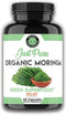 Organic Moringa, Nature’s Green Super Food Supplement, 100% Pure Leaf Powder, Body Detox and Digestive Health Aid