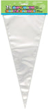 Clear Cellophane Cone Bags, Large & Transparent, Pack of 25 for Treats, Gifts & Parties