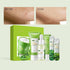 Green Tea Skincare Set, 19-In-1 Gift Set with Natural Extracts, Cleanser, Face Serum, Cream, Eye Cream & Facial Mask