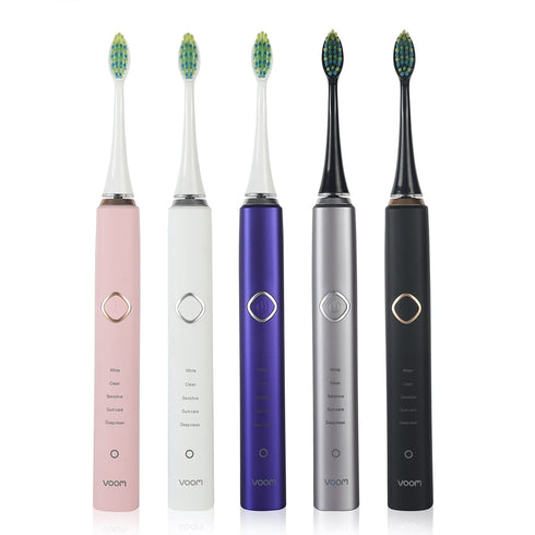 Voom Sonic Pro 7 Electric Toothbrush for Adults, Sonicare with 40000 VPM, 5 Deep Clean Modes, Rechargeable