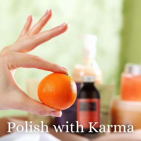 Karma Organic Nail Polish Remover with Soybean Oil and Orange Blossom Oil, Non Toxic, Vegan, 4 fl. Oz