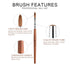 Kolinsky Sable Nail Brush - Professional Red Wooden Acrylic Nail Art Brush (8#)