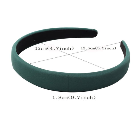 Solid Simple Headbands for Women, 0.7inch Plain Soft Cloth Hair Bands, Pack of 6 Cute Accessories