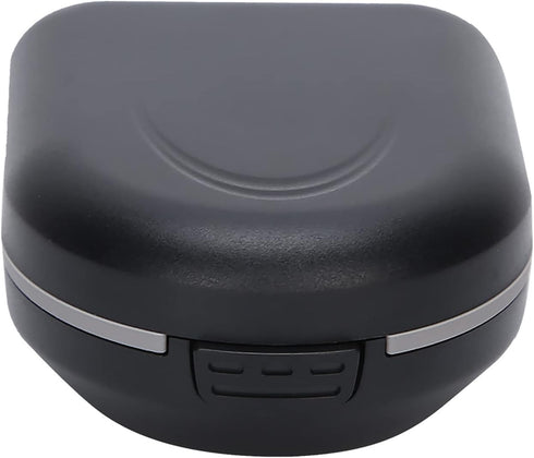 Hearing Aid Travel Case, Behind-the-Ear Accessories, Waterproof Drop Resistance Storage Box, Black (2.6 x 2 x 1in)