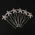 Trendy Starfish Hairpin, Rhinestone Bobby Pin Bridal Hair Clip, Crystal Headpiece for Wedding Women Hair Accessory