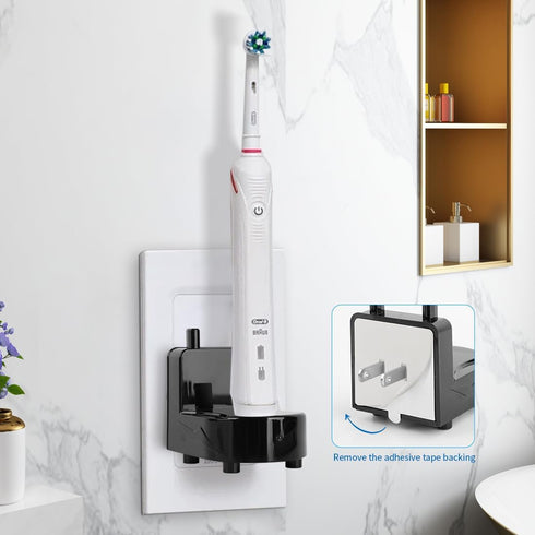 Wall Charger Base for Oral-B Braun Electric Toothbrush, Model 3757, Black, Wall Mounted Adapter Power Replacement