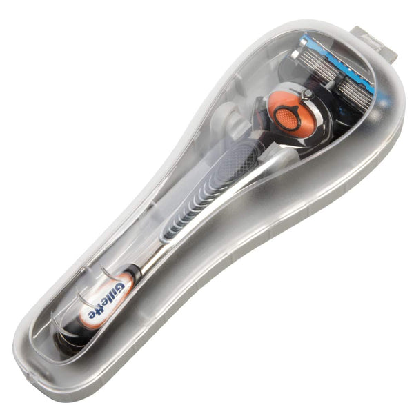 Portable Plastic Manual Razor Travel Case, Trimmer Protector (Grey)