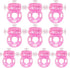 YGOJKE 10 Pcs Disposable Vibrating Penis Ring, Clitoral Mini G spot Stimulator for