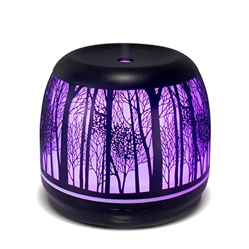 Serenity 500ml 3d 7 Essential Oil Diffuser Tree Colorful Iron LED light Advanced Cool Mist Humidifier Best Rated