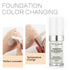 2pcs TLM Color Changing Foundation Liquid with 2 Brushes and 2 Sponges, Flawless Full Coverage Makeup 30ml
