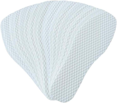 10 Pairs White Disposable Breathable Slim Barefoot Insoles, Natural Sweat Treatment Shoe Insert Pads for Women