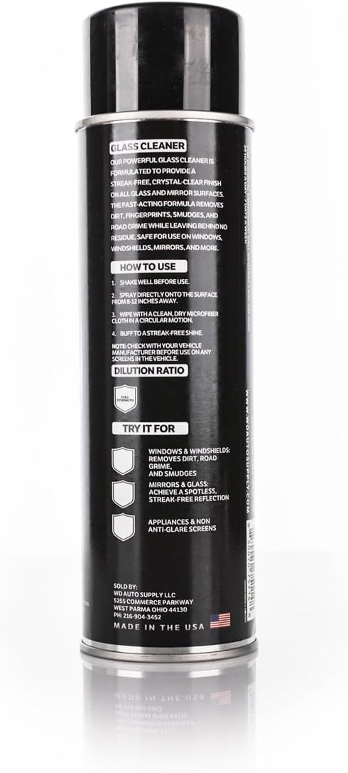 WD Auto Supply Ammonia-Free, 2 Pack Glass Cleaner - Streak-Free Automotive Window & Mirror Spray