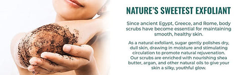 Natural Elephant Turmeric & Citrus Exfoliating Sugar Scrub, 10 oz with Argan Oil and Shea Butter