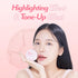 I'M MEME Compact - Tone-up Pact, Korean Pressed Setting Powder for Pink Blur Effect, Oil Control Face Powder (0.35 Oz)