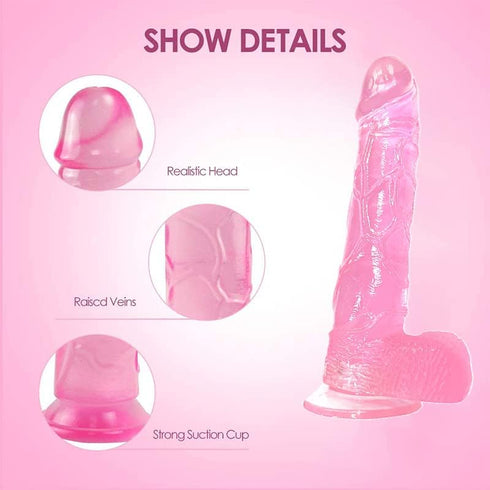 SignalBee 7.6 Inch Dildo Adult Sex Tools for Women Classic Wand Dildos with Powerful Suction Cup for Hands Free